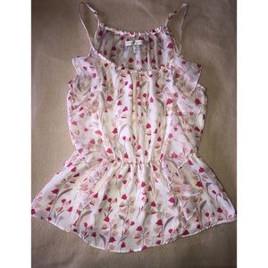 LC Lauren Conrad XS floral blouse